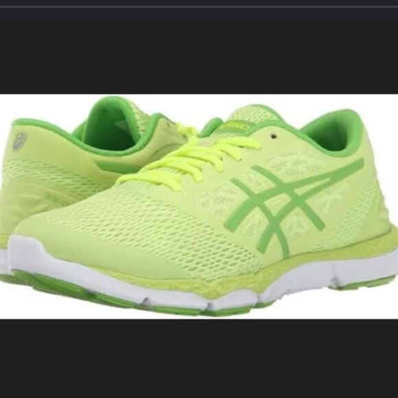 NWB Asics 33-DFA 2 Running Shoe in sharp green/ jasmine green/flash yellow sz 12 - Picture 1 of 6